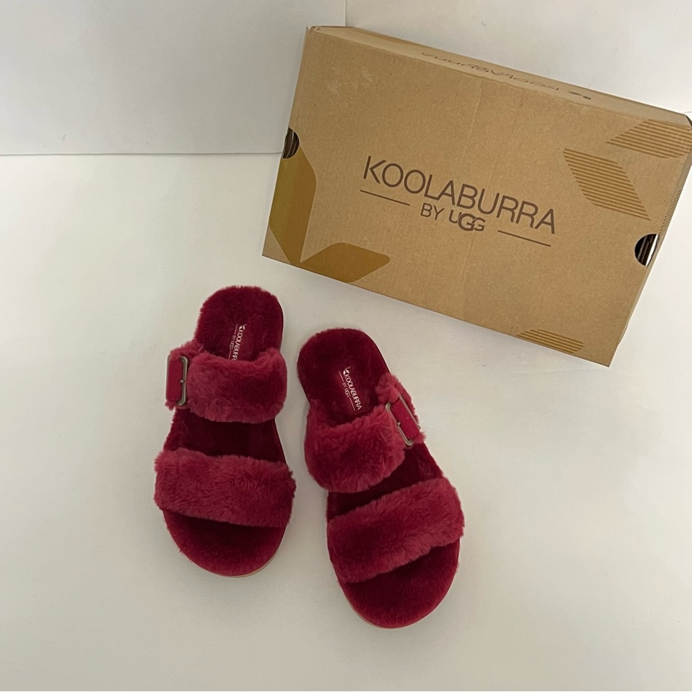 Koolaburra By UGG Womens Furr-Ah Slipper Sandals New In Box - Reemoly